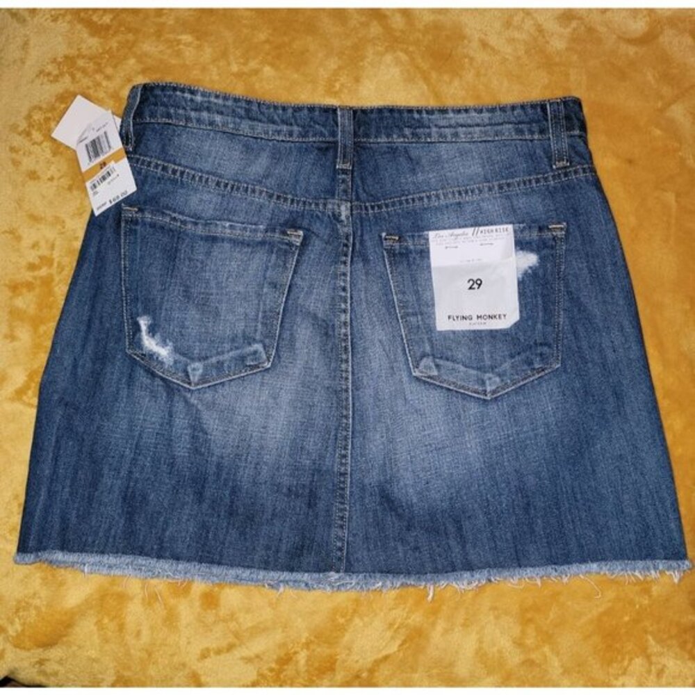 Flying Monkey denim skirt, sz29 - Picture 3 of 6